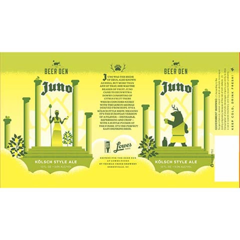 The Beer Den Juno Kolsch Style Ale 12OZ SINGLE CAN