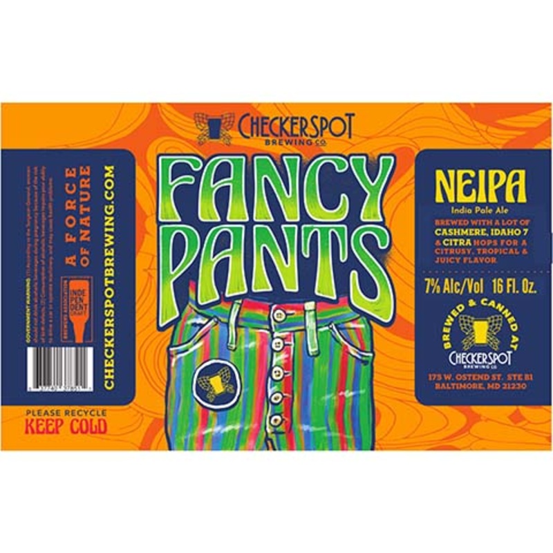 Checkerspot Fancy Pants NEIPA 16OZ SINGLE CAN