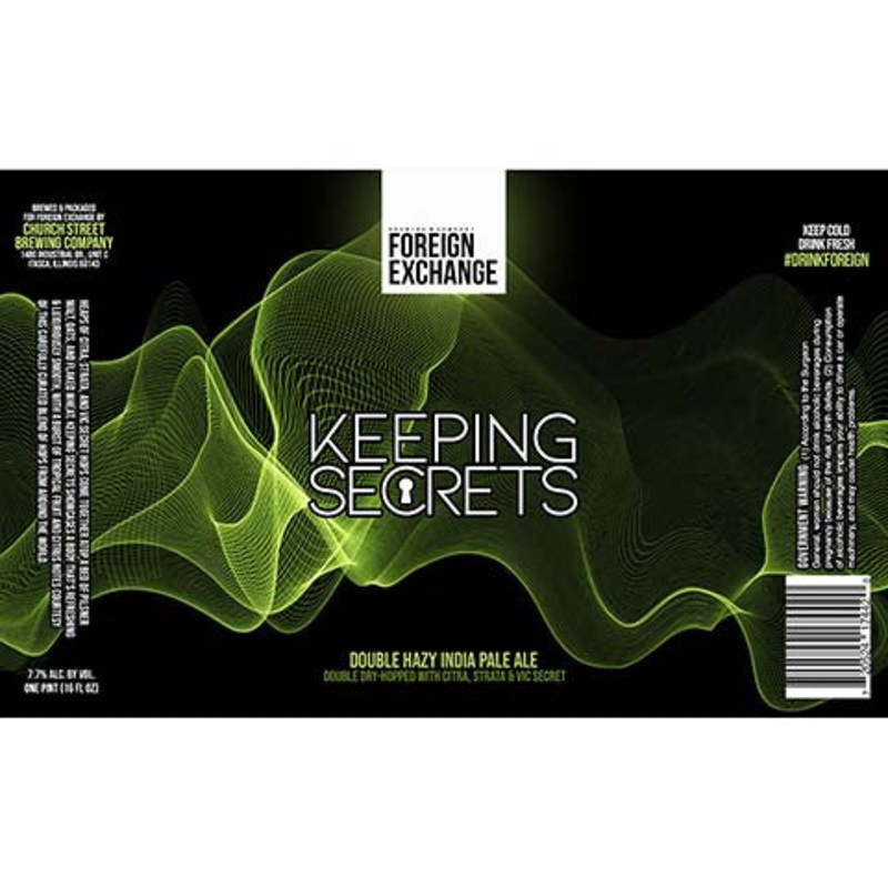 Foreign Exchange Keeping Secrets Double Hazy IPA 16OZ SINGLE CAN