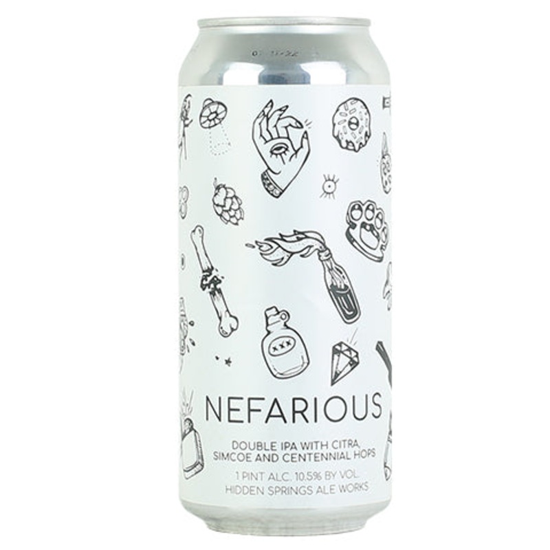 Hidden Springs Nefarious DIPA 16OZ SINGLE CAN