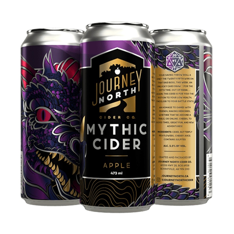 JOURNEY NORTH CIDER Mythic Can 4 CANS