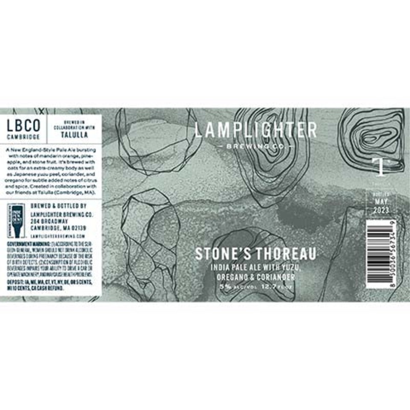 Lamplighter Stone’s Thoreau IPA 375ML BTL