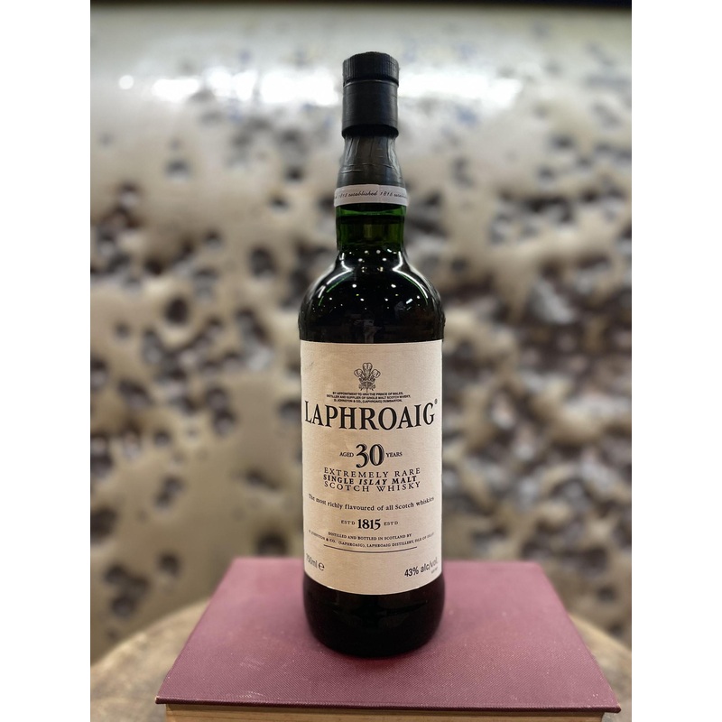 Scotch Laphroaig 30 Year Old Single Malt Scotch Whisky (Older Style Bottling) 750ml