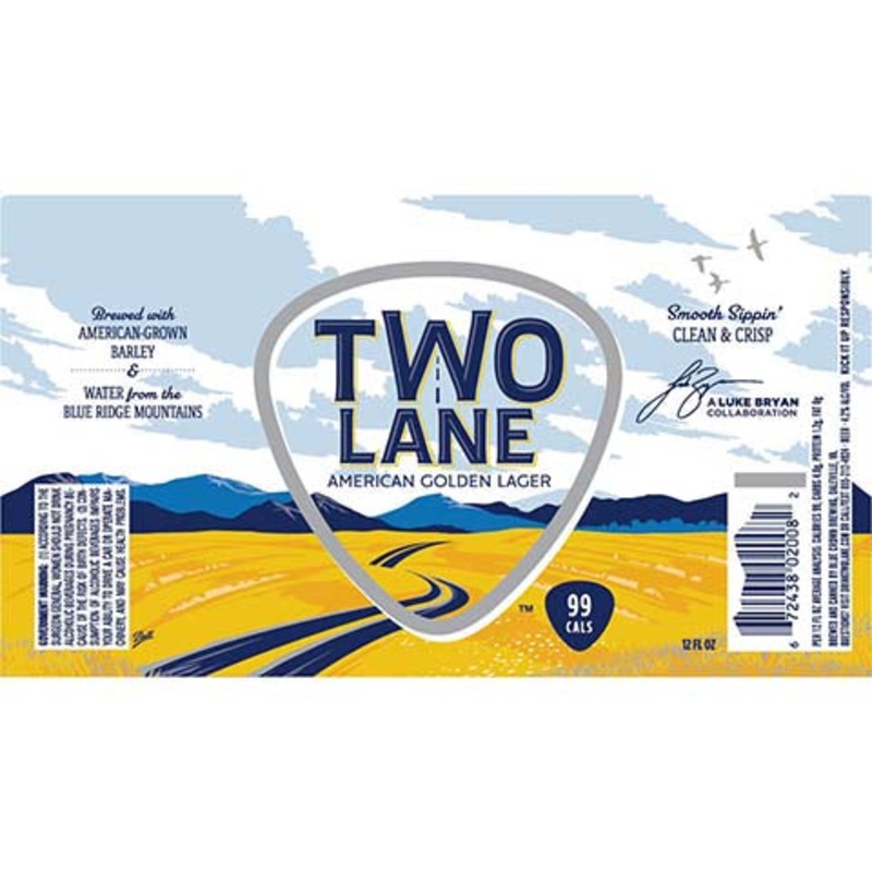 Blue Crown Two Lane Golden Lager 12OZ SINGLE CAN