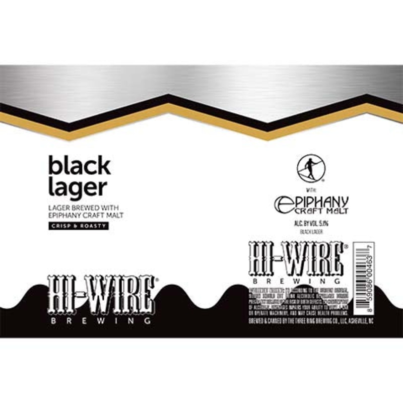 Hi-Wire Black Lager 16OZ SINGLE CAN