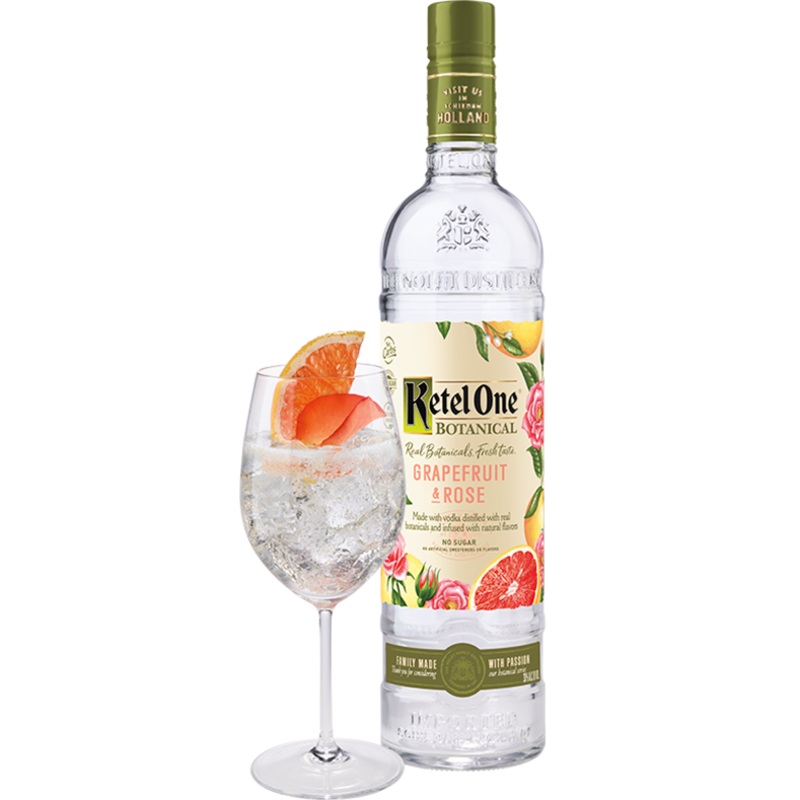 Ketel One Vodka Botanicals Grapefruit and Rose