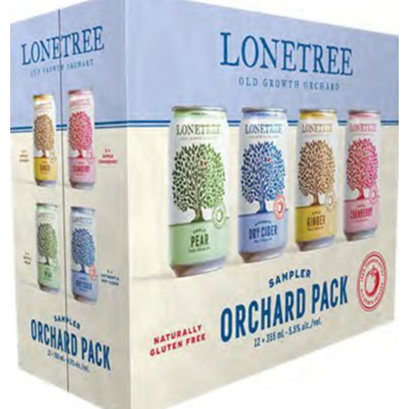 LONETREE CIDER ORCHARD SAMPLER PACK 12 CANS 355 ML