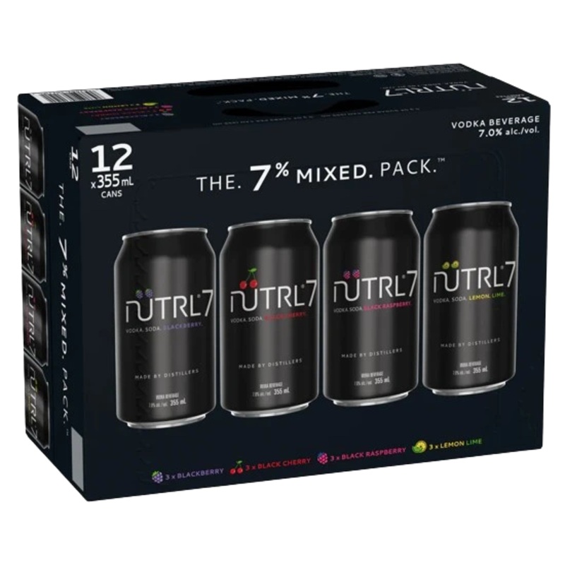 NUTRL VODKA SODA 7% MIXER 355ML 12PK CAN @ Red Deer [1017194] 4260 ml