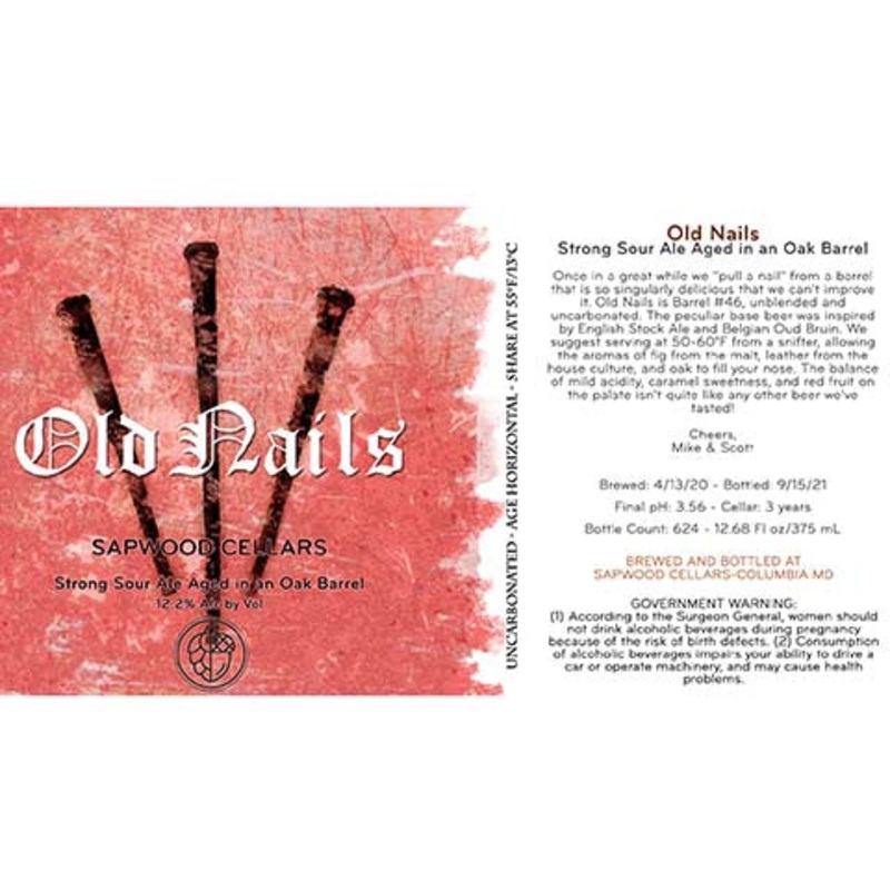 Sapwood Cellars Old Nails Sour Ale 375ML BTL