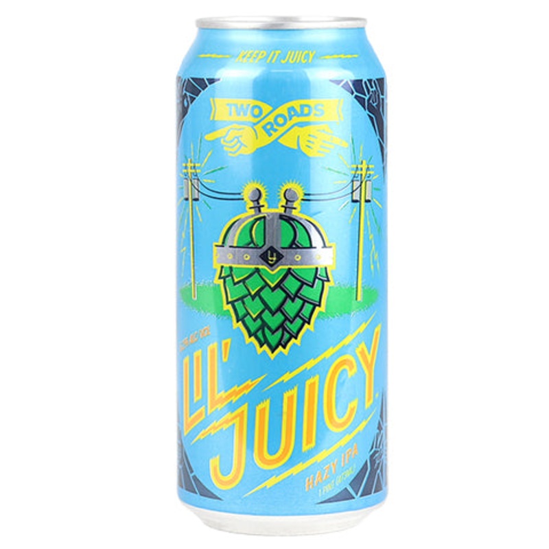 Two Roads Lil’ Juicy Hazy IPA 16OZ SINGLE CAN