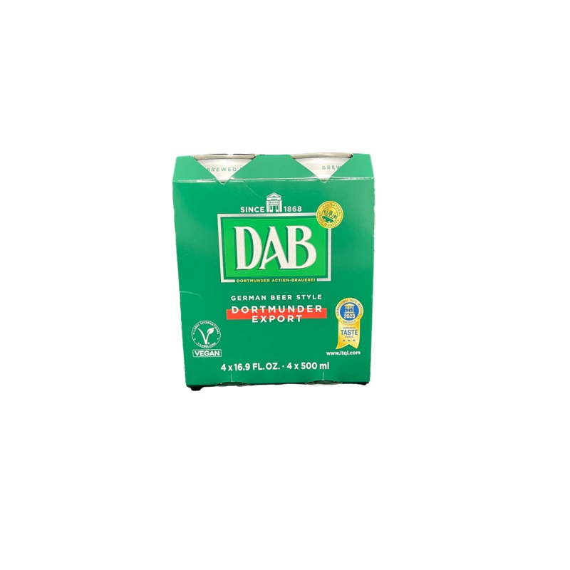 DAB Dortmunder Export 4 Pack Cans