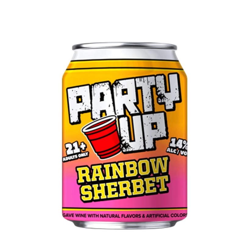 Party Up Rainbow Sherbet 3pk 8.5 oz can