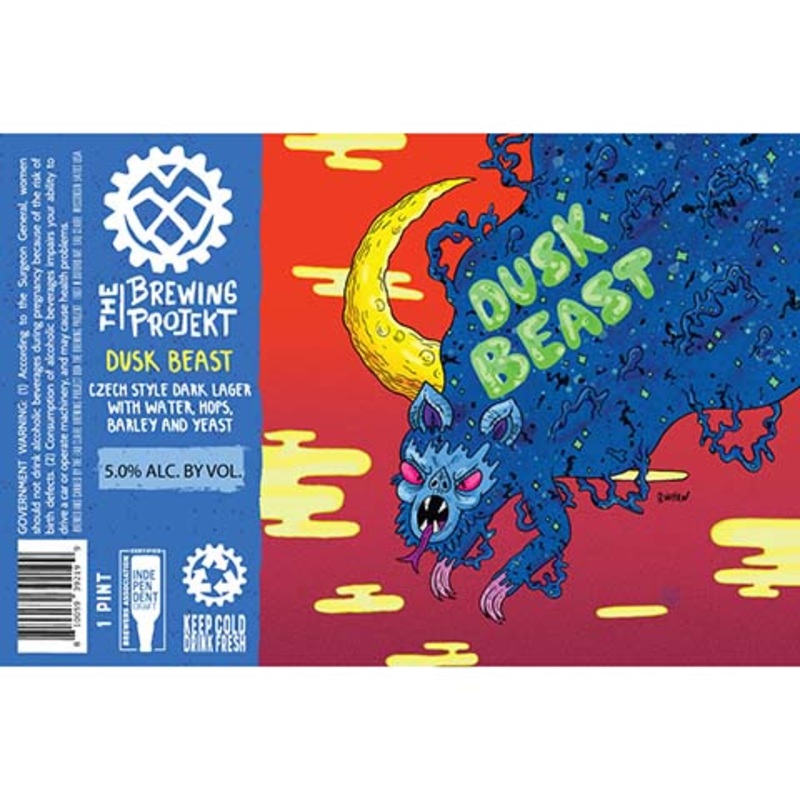 The Brewing Projekt Dusk Beast Czech Style Dark Lager 16OZ SINGLE CAN