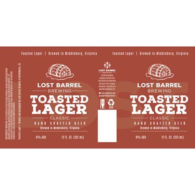 Lost Barrel Toasted Lager Classic 16OZ SINGLE CAN