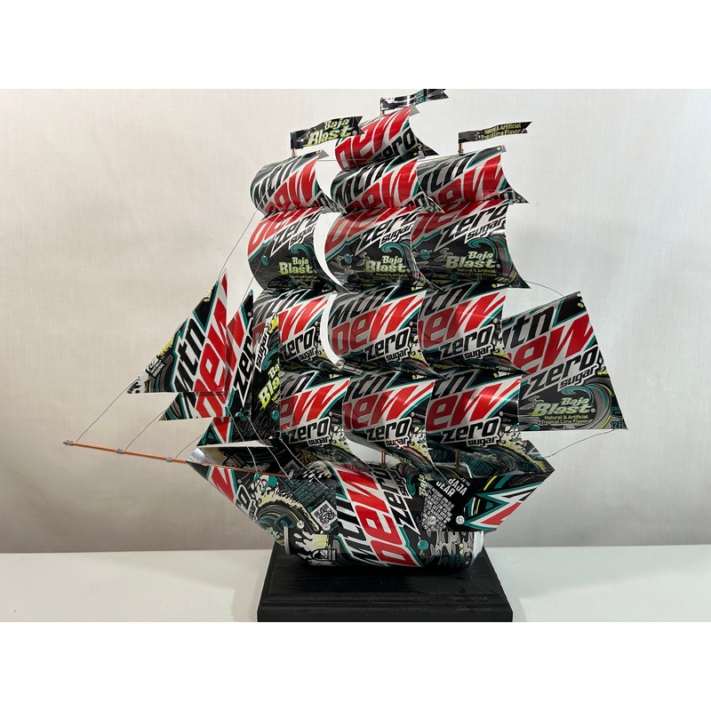 Mountain Dew Baja Blast Zero Sugar Soda Can Ship