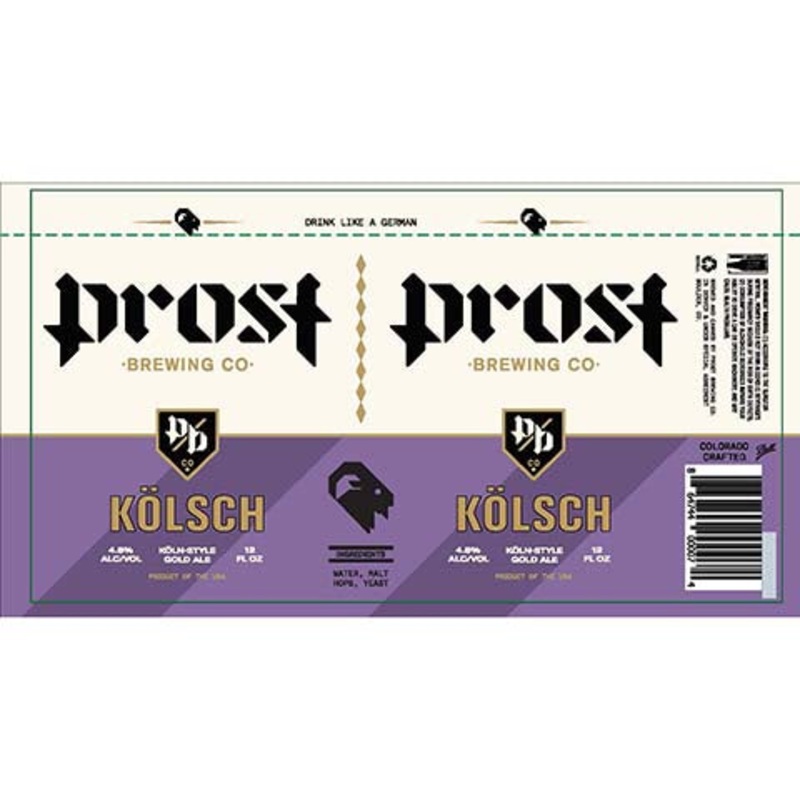 Prost Kolsch Gold Ale 12OZ SINGLE CAN
