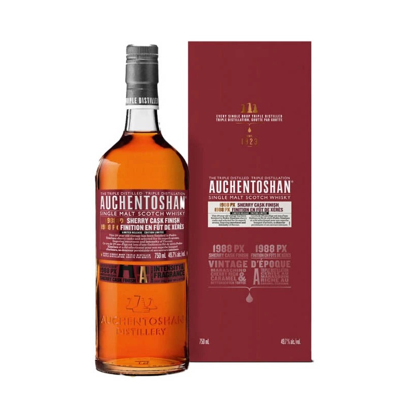 AUCHENTOSHAN PX CASK 1988 SINGLE MALT SCOTCH 750ML @ Signal Hill [1009643] 750 ml
