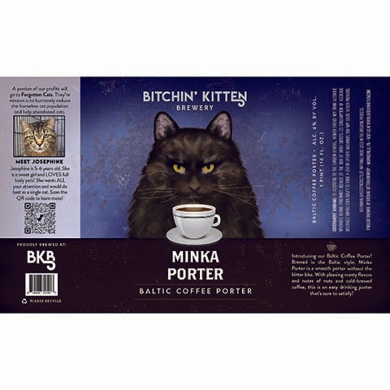 Bitchin’ Kitten Minka Porter 16OZ SINGLE CAN