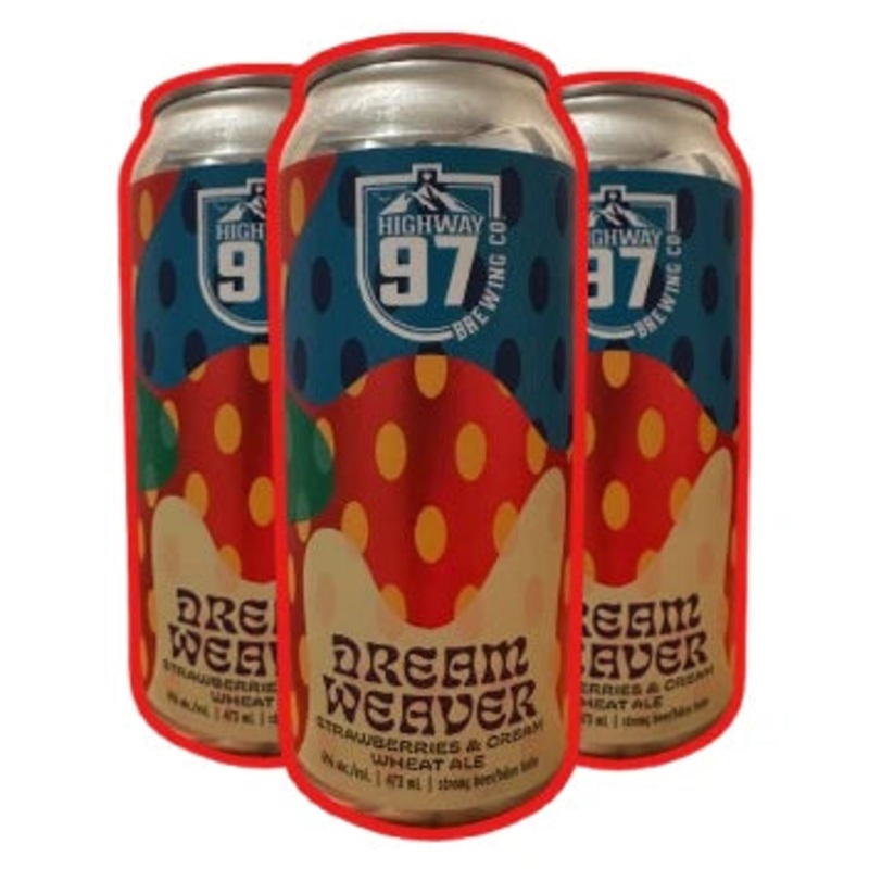 HIGHWAY 97 DREAMWEAVER STRAWBERRIES CREAM WHEAT ALE 473ML 4P @ Kelowna [1054390] 1892 ml