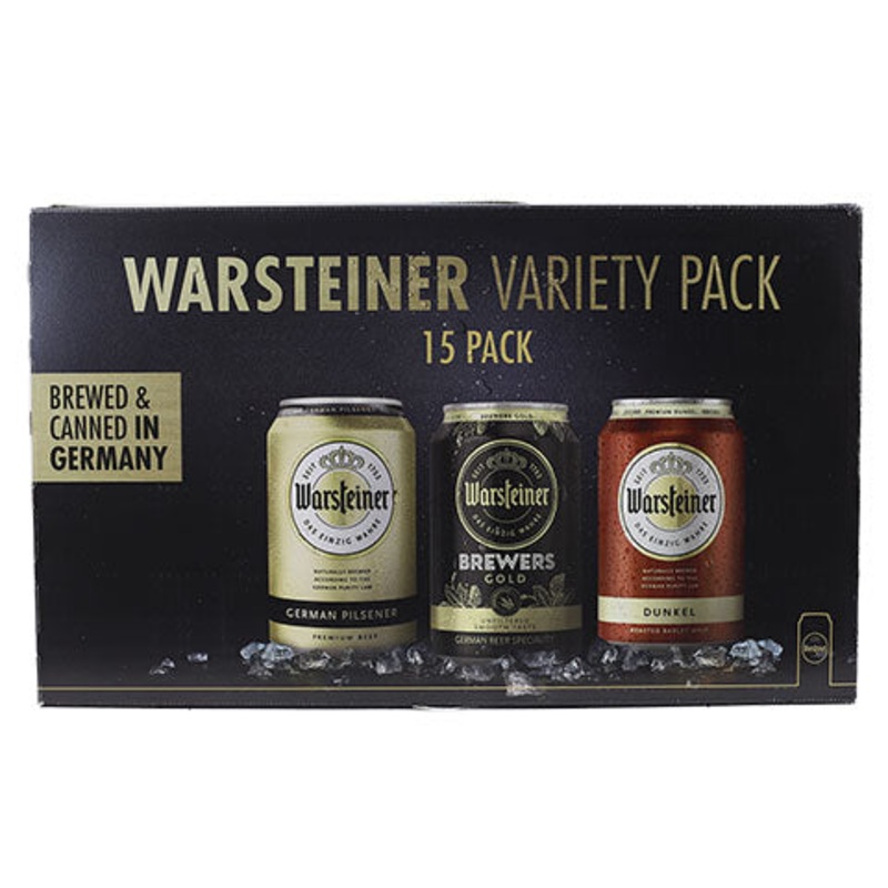 Warsteiner Variety 15-Pack 15PK 330ML CAN