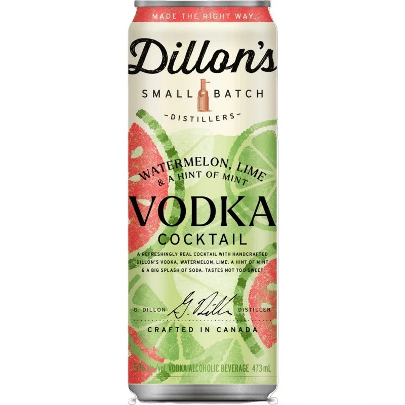 DILLONS VODKA COCKTAIL WATERMELON LIME MINT 473ML CAN @ St. Albert [1056590] 473 ml