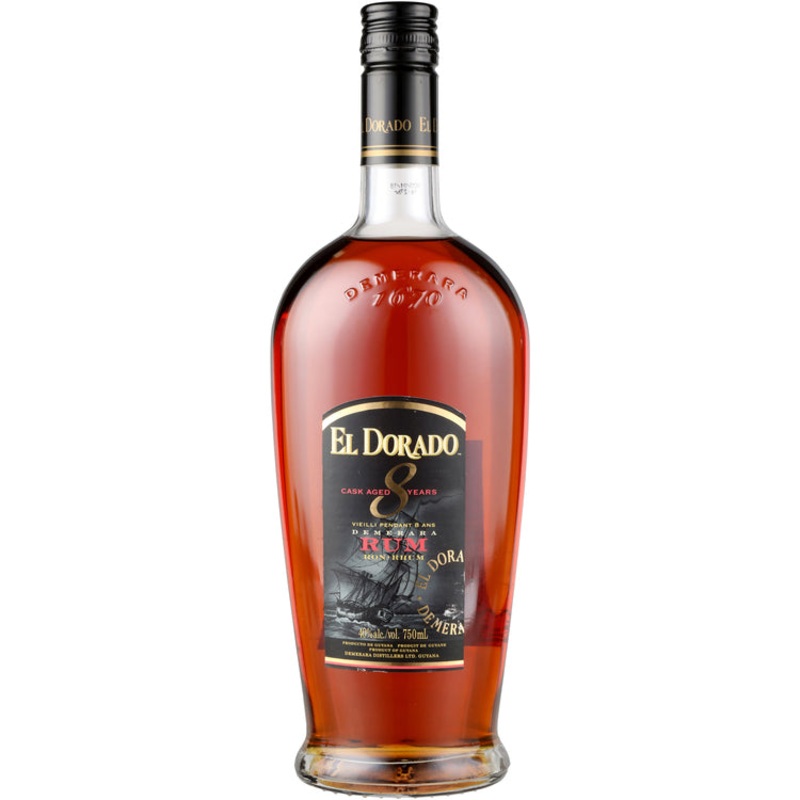 El Dorado Demerara Rum Cask Aged 8 Yr 80 750ML 750ML