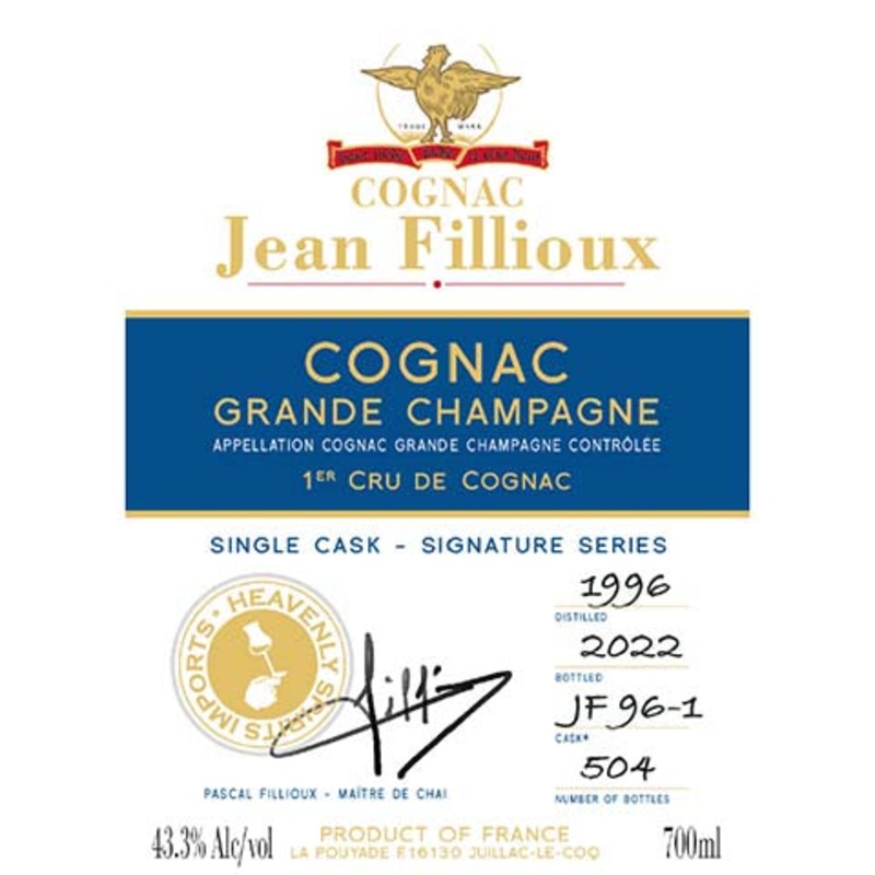 Jean Fillioux Single Cask Cognac 750ML BTL