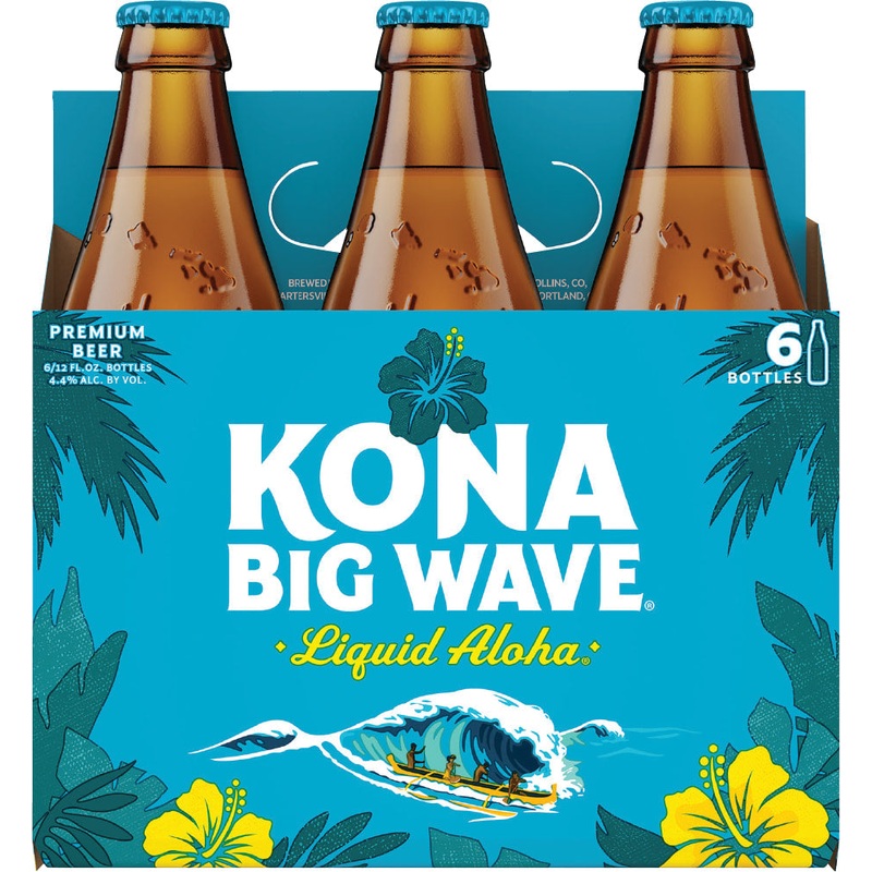 Kona Big Wave 4x 6 Pack (12 oz Bottles) (24 Pack)