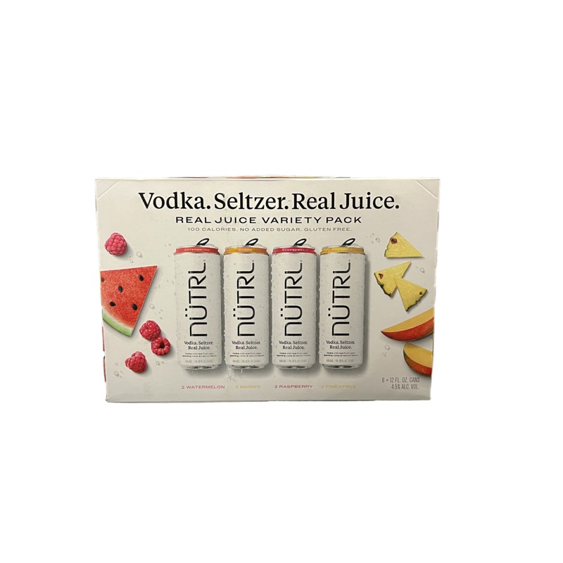 Nutrl Vodka Seltzer Variety 8 Pack Cans