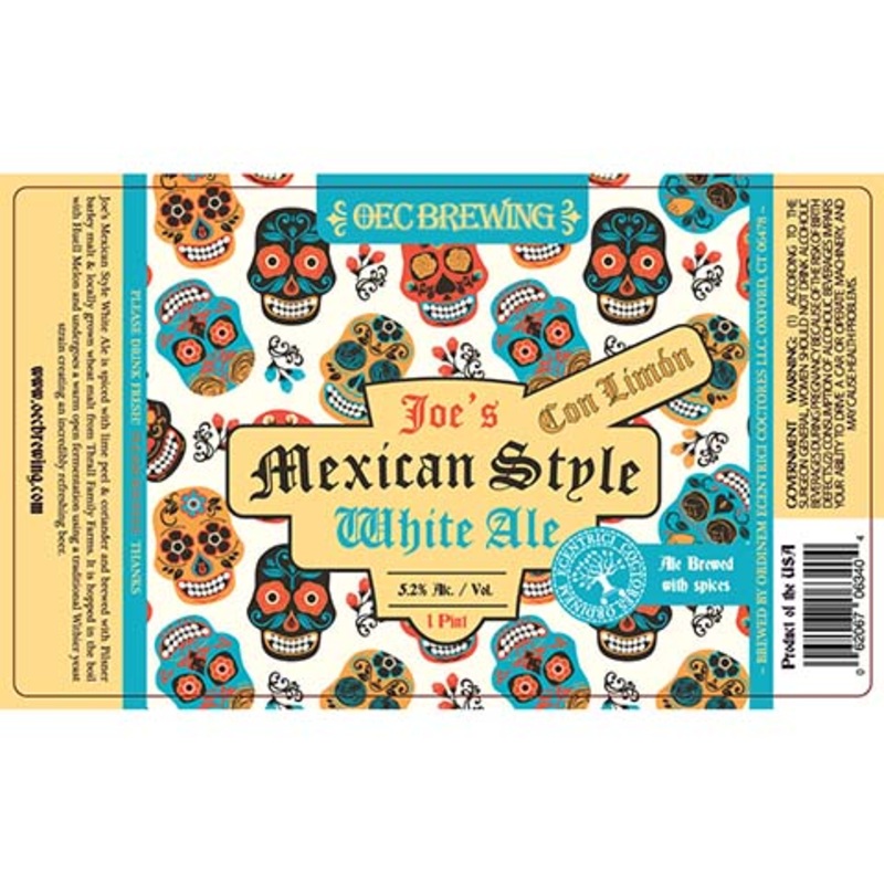 OEC Joes Mexican Style White Ale 16OZ SINGLE CAN