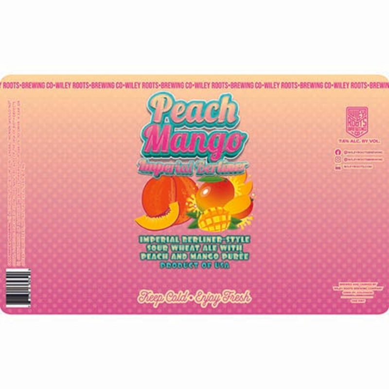 Wiley Roots Peach Mango Imperial Sour 16OZ SINGLE CAN
