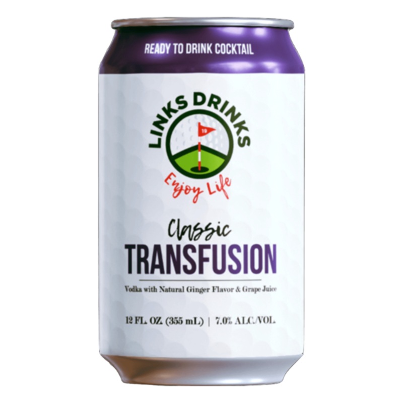 Cocktail Links 4pk Transfusion Vodka, Ginger Ale, & Grape Juice