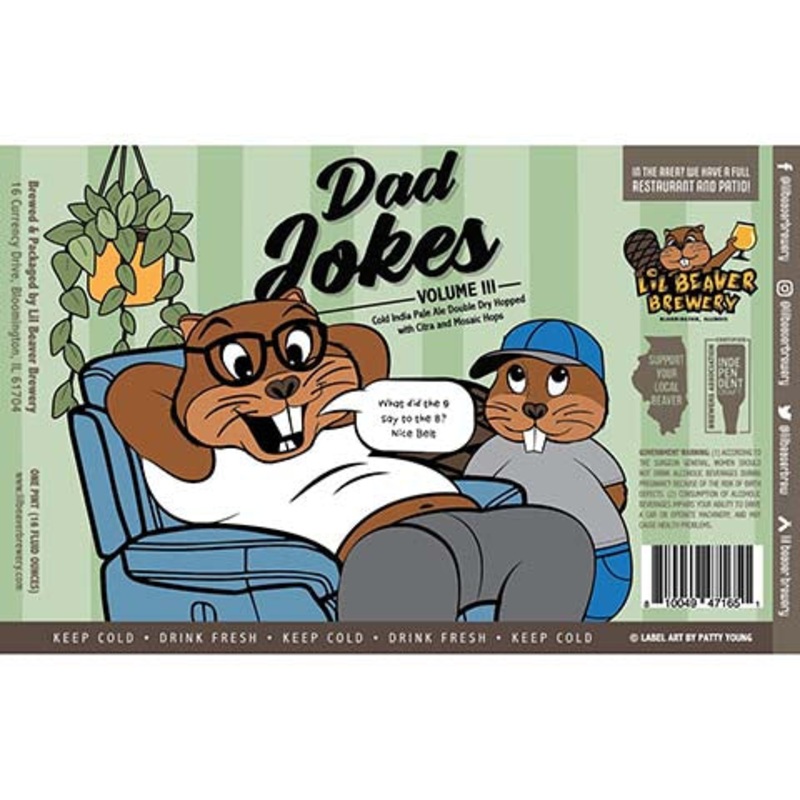 Lil Beaver Dad Jokes Volume III Cold IPA 16OZ SINGLE CAN