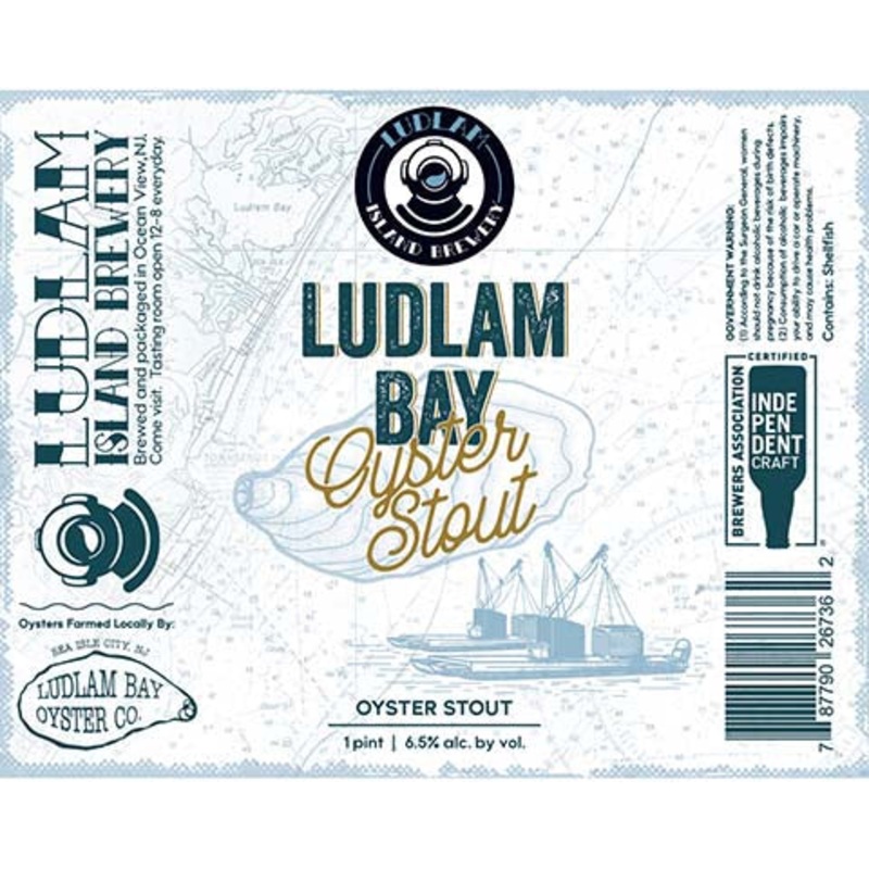 Ludlam Bay Oyster Stout 16OZ SINGLE CAN