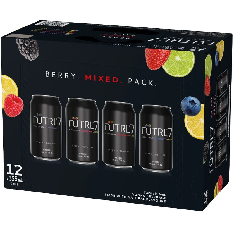 NUTRL VODKA SODA 7% BERRY MIXER 355ML 12PK CAN @ Deerfoot City [1056111] 4260 ml