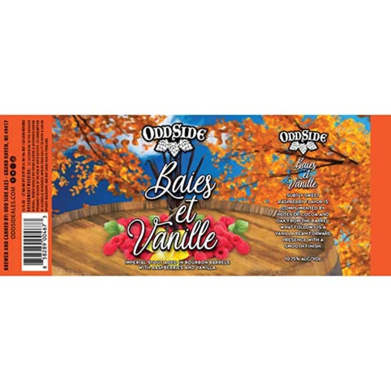 Odd Side Ales Baeis et Vanille Imperial Stout 12OZ SINGLE CAN