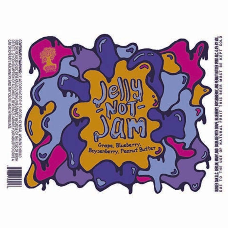 Burley Oak Jelly Not Jam Sour Ale (Grape, Blueberry, Boysenberry, Peanut Butter) 16OZ SINGLE CAN