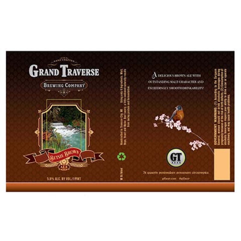 Grand Traverse Betsie Brown Ale 16OZ SINGLE CAN