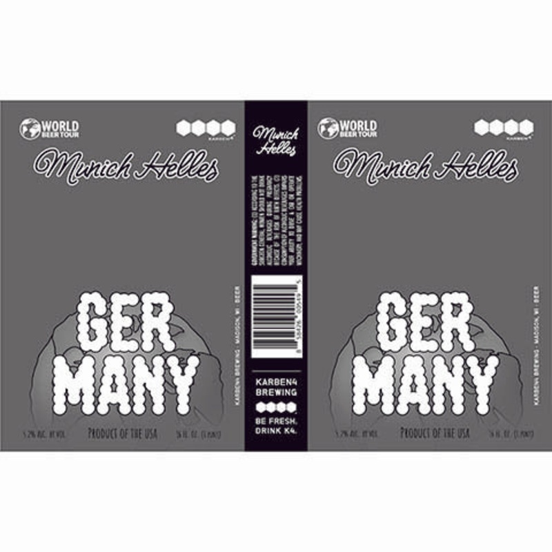 Karben4 Munich Helles Germany 16OZ SINGLE CAN