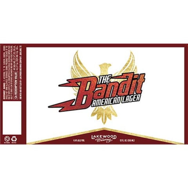 Lakewood The Bandit Lager 12OZ SINGLE CAN