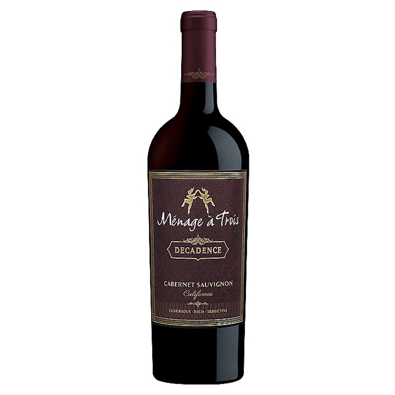 MENAGE A TROIS CABERNET SAUVIGNON DECADENCE CALIFORNIA 750ML 750ML
