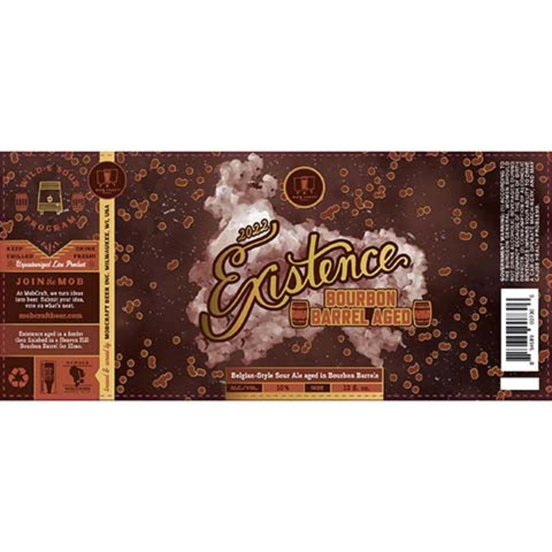 Mobcraft Existence Bourbon Barrel Aged Belgian Sour Ale 12OZ SINGLE CAN