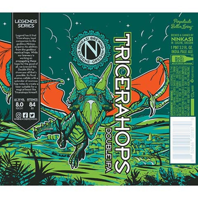 Ninkasi Tricerahops DIPA 19.2OZ SINGLE CAN