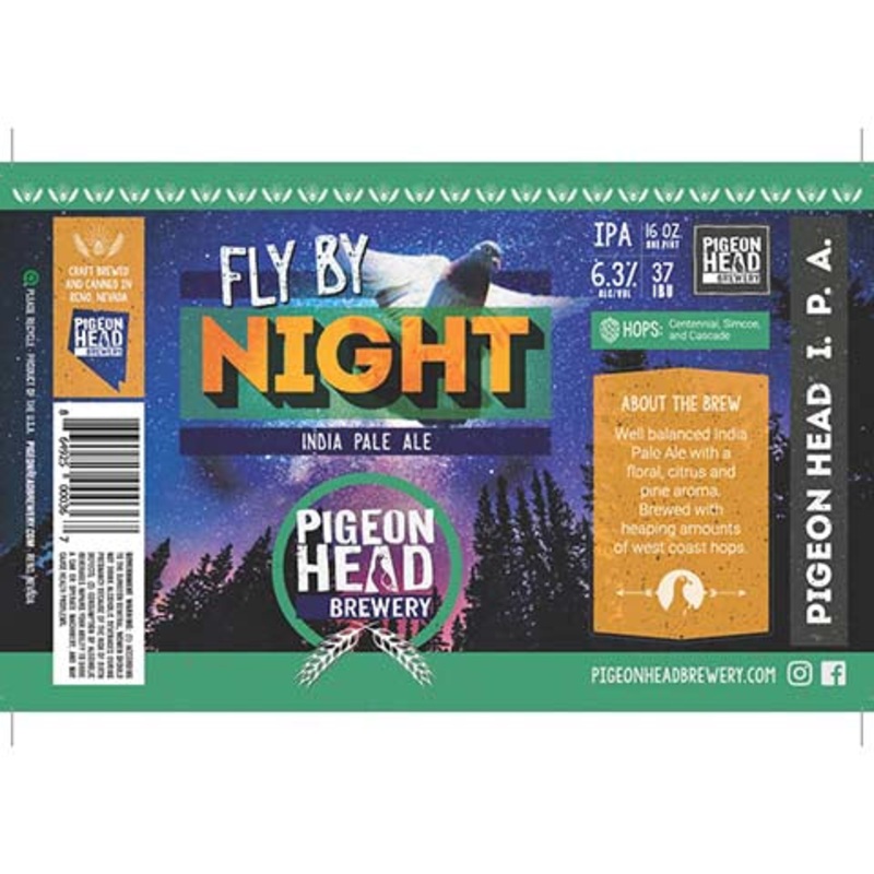 Pigeon Head Fly By Night IPA 16OZ SINGLE CAN