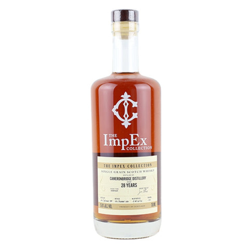 The ImpEx Collection – Cameronbridge Single Grain Scotch Whisky Aged 28 Years (1992-2020) 750ML BTL