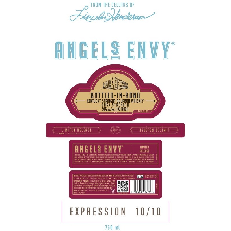 Angel’s Envy Bottled in Bond Cellars of Lincoln Henderson Limited Release