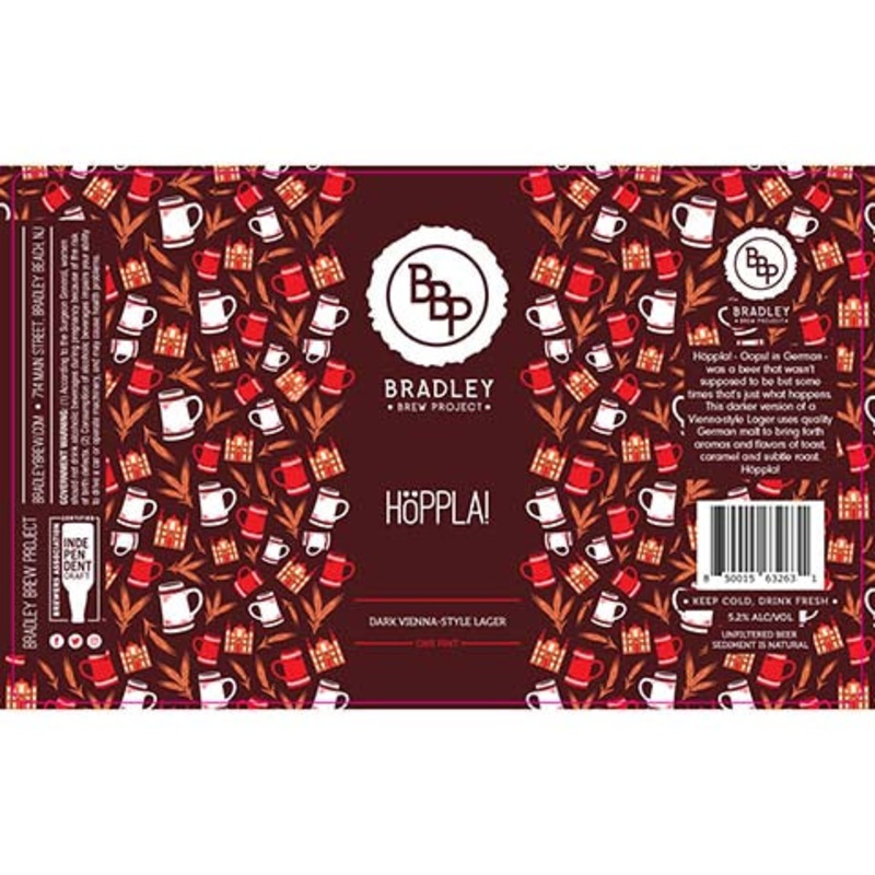 Bradley Brew Hoppla! Dark Lager 16OZ SINGLE CAN