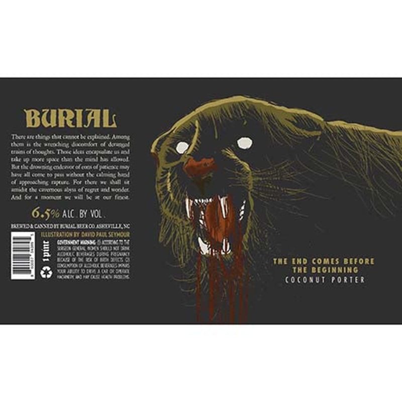 Burial The End Comes Before The Beginning Coconut Porter 16OZ SINGLE CAN