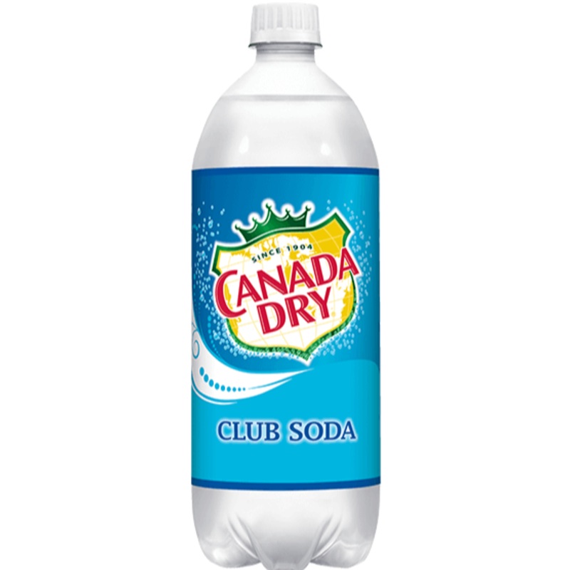 Canada Dry Club Soda 1LTR 1 Liter Bottle