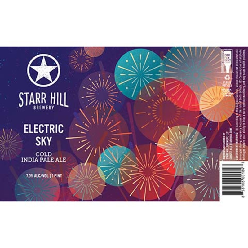 Starr Hill Electric Sky IPA 16OZ SINGLE CAN